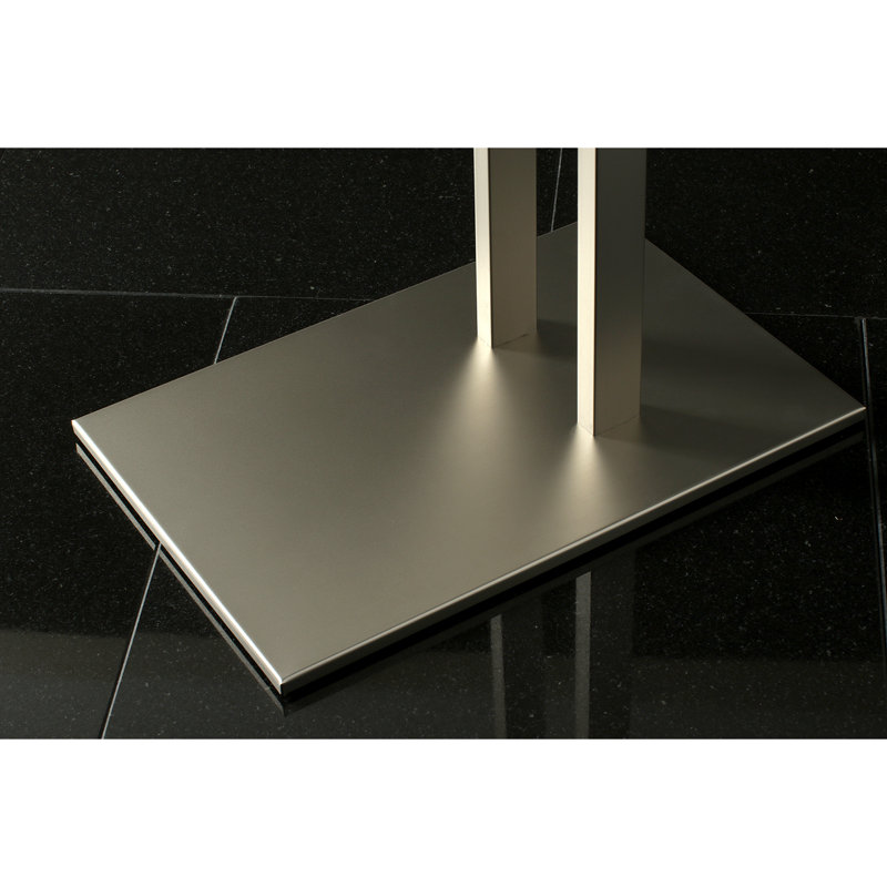 Porte-serviettes double autoportant Kingston Brass Edenscape, Nickel brossé