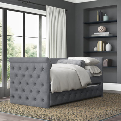 Melvin Upholstered Daybed with Trundle Bed
