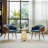 18.1'' H Genuine Leather Upholstered Armchair-330667203