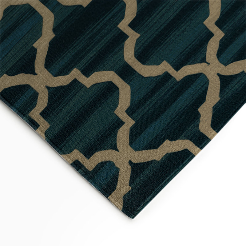 Tapis gris intérieur et extérieur Trellis, Rectangle 5 pi x 7 pi
