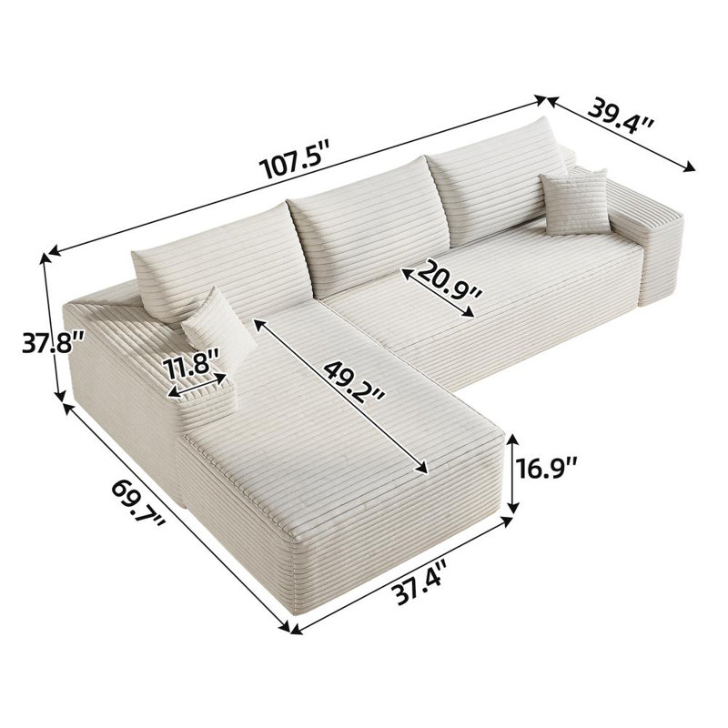 Sectional Sofa (White)
