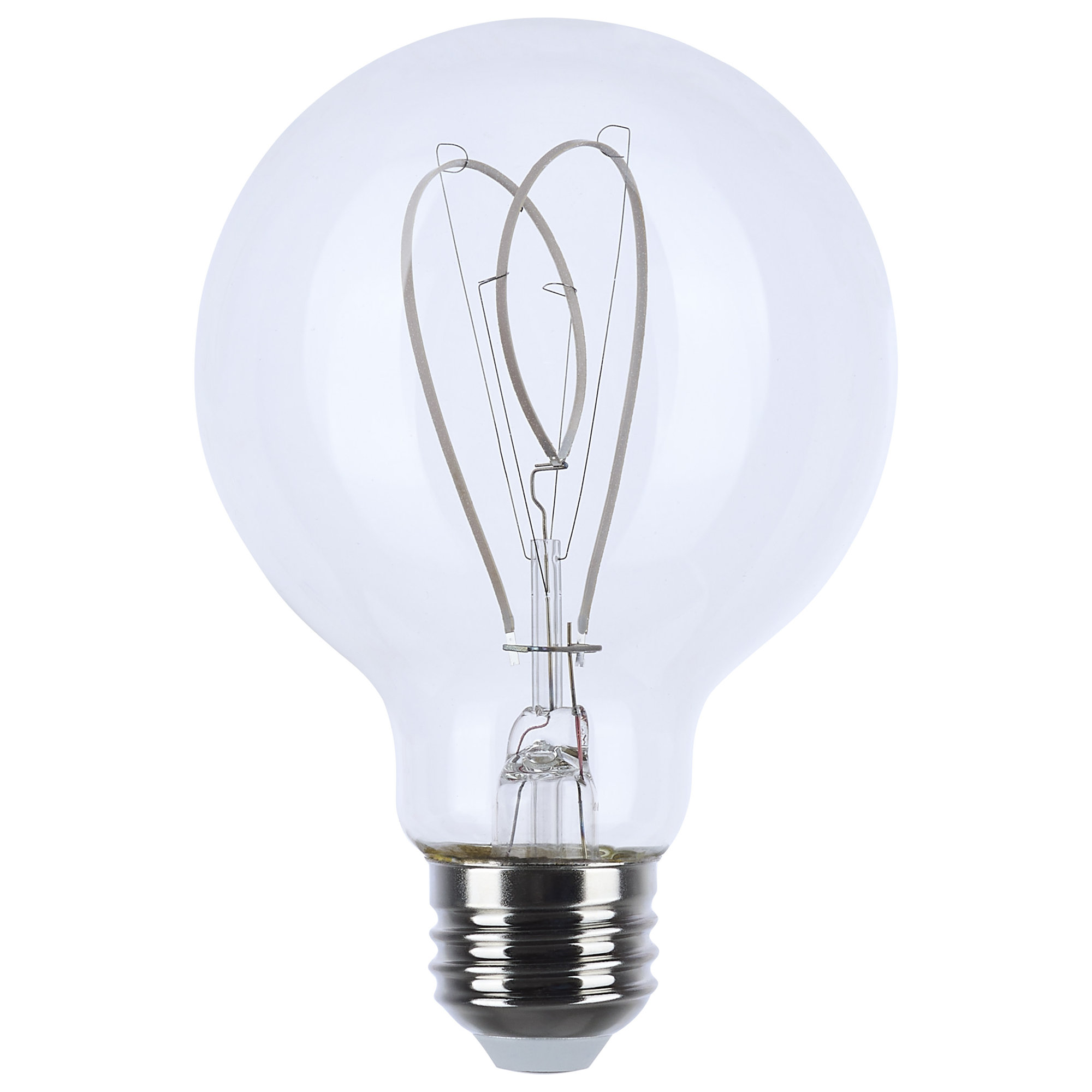 6 Watt LED - Reminiscent - Flex Gray Filament - G25 Loop - Medium Base - 2700K CCT - Clear - 120 Volt