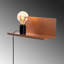Élégante lampe murale en cuivre, corps en métal, 15,7 x 5,9 x 5,9 pouces | Douille E27, 40 W maximum | Certifié IP20, enfichable | Idéal pour le salon, la chambre à coucher et le couloir, avec un design moderne et une finition élégante-1153680728-1133793845