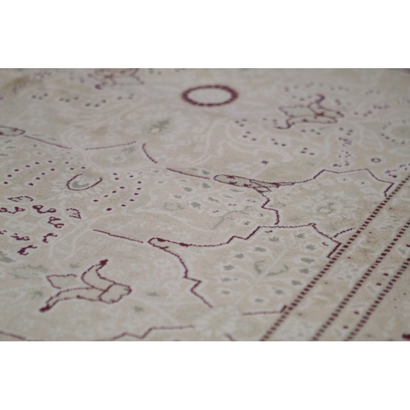 Tapis ivoire noué à la main de haute qualité