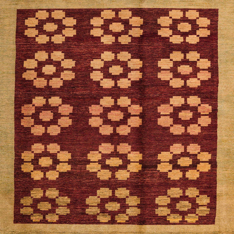 Abstract Indoor Rug, Square 4'
