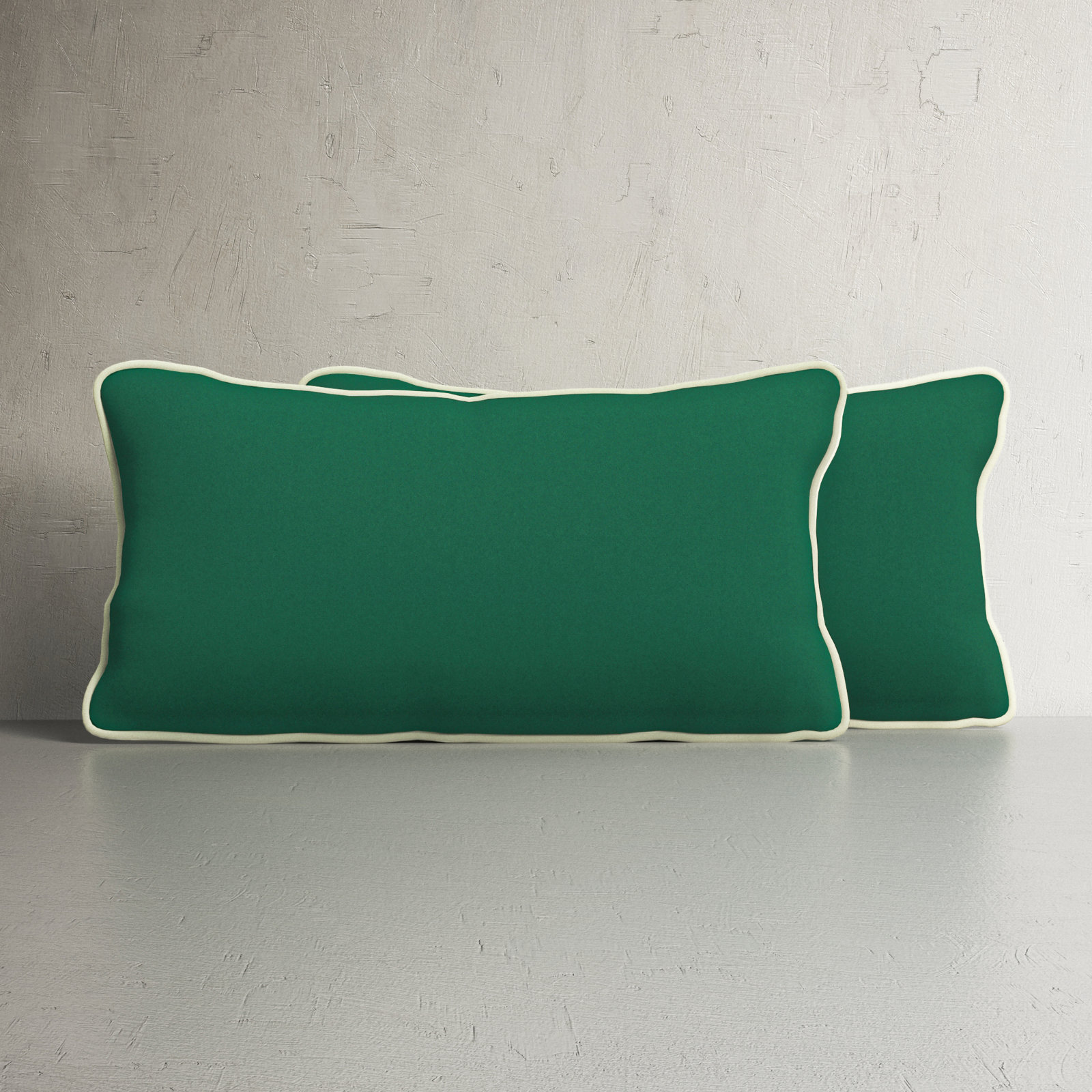 Rene Sunbrella® Indoor/Outdoor Lumbar Throw Pillow, 12" x 24", Green
