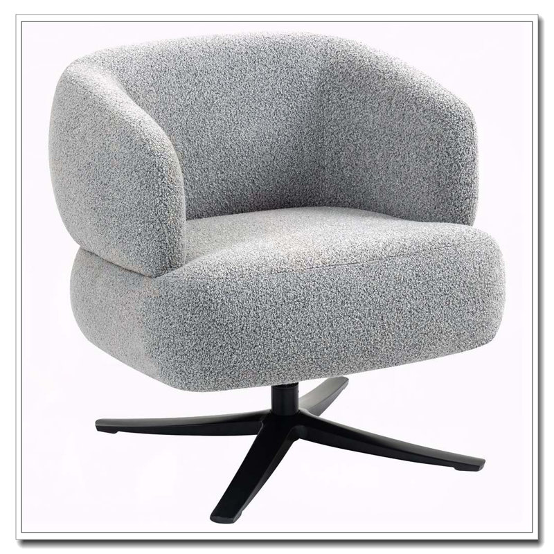 Fauteuil pivotant Cuddle-Style, convenant aux balcons, aux bureaux et aux salons, gris