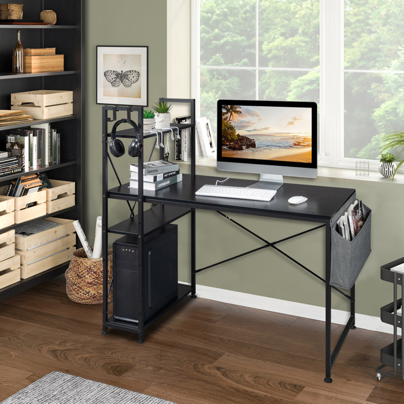 Bureau d'ordinateur l 47,2 po Schulen, Noir