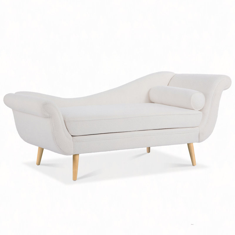 Chaise Lounge With Scroll Arms