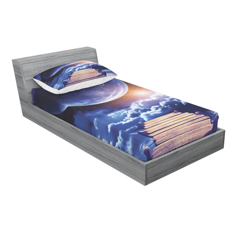 Microfiber Sheet Set, Twin Sheet Set with Fitted Sheet