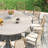 10-Person Round Patio Dining Set With Woven Rattan Cushioned Chairs-1537629510