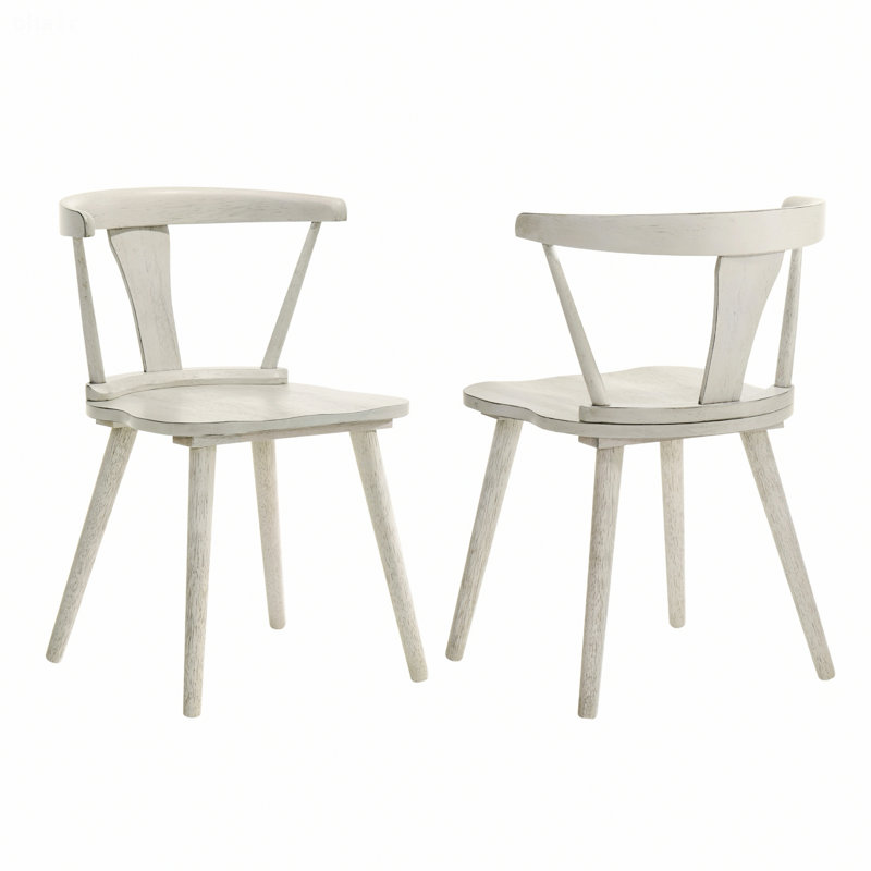 Chaise d'intérieur, chaise d'appoint de salle à manger rustique 2 pièces, chaise à structure en bois