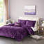 Édredon double / grand en velours mauve - rembourré, diamant, literie décorative de taille lavable à la machine, avec coussin,-124283852-124283850