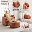 Fauteuil d'appoint 40,2 po en chenille moderne, fauteuil de lecture confortable avec repose-pieds avec rangement-88701140