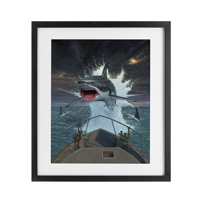 Poisson hors de l'eau, reproduction encadrée sous verre, design par Vincent Hie