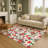 Premium Machine Washable Dockside AMF1822 Nutcracker and Poinsettia Rug-382995262