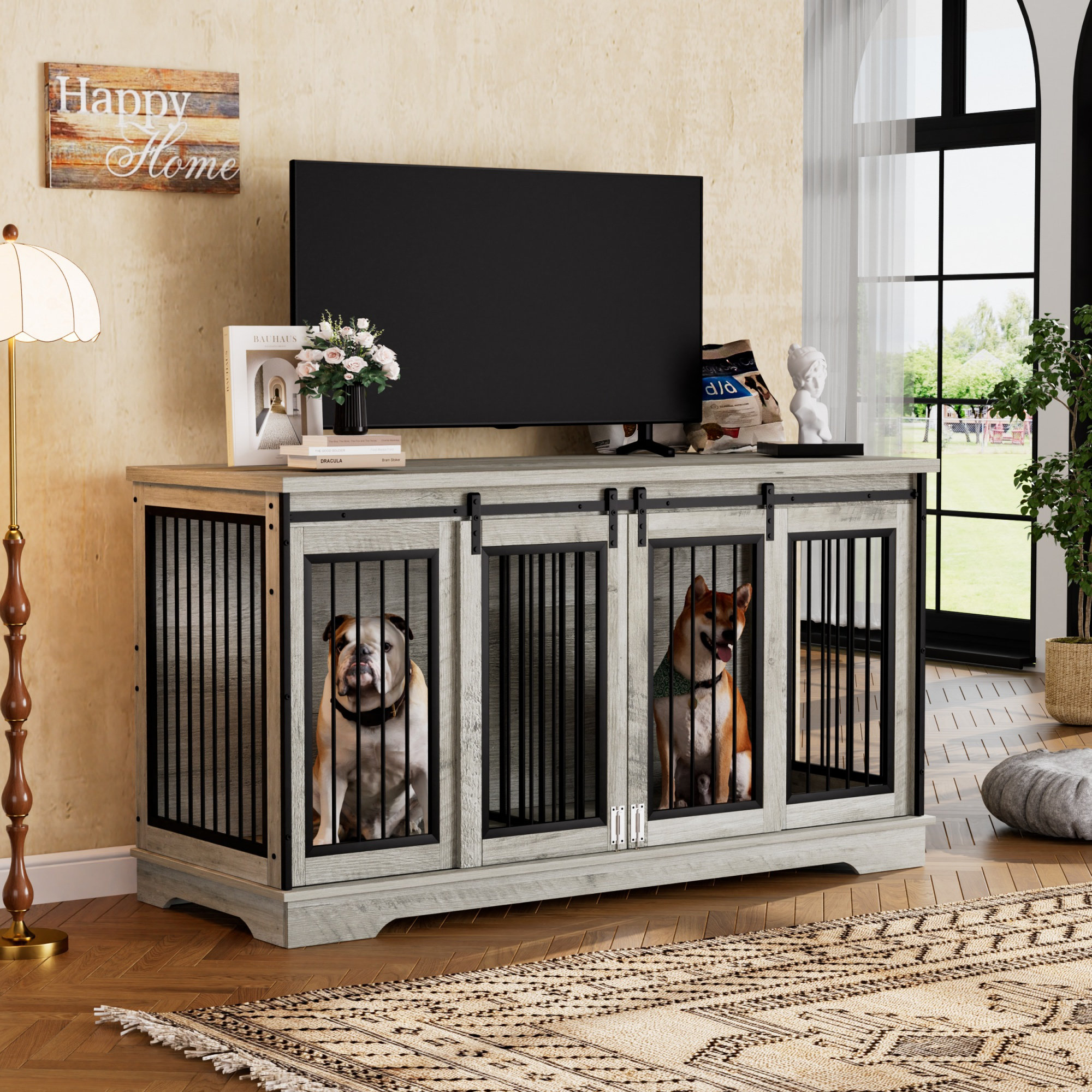 Photo inspiration: Visual Reference: Tucker Murphy Pet Large 61 TV Cabinet Dog Crate Dog