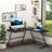 Arvina L-Shaped Metal Base Writing Desk