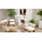 Baroque Fireplace Mantel, Freestanding Fireplace Surround with Leg for Electric Fireplaces, 43.3" W x 39.8" H, White,wood