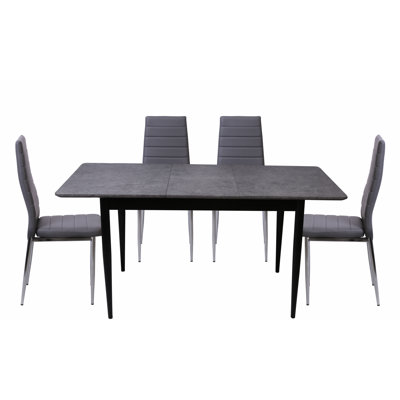 Nuss 4 -Person Butterfly Leaf Dining Set