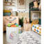 Panier à linge rond avec paniers à linge avec poignées, panier de rangement pour panier à linge pour chambre, décoration de chambre à coucher (Licorne simple)