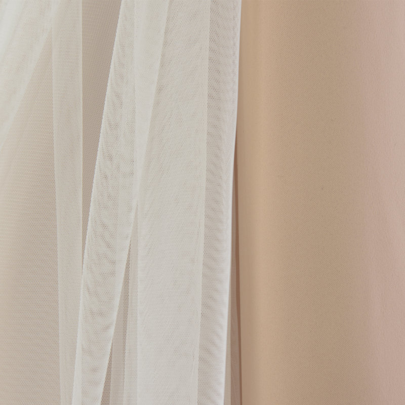Granado Room Darkening Curtain Single Panel, Peachy Pink