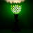 Small Tiffany Lamp Stained Glass Table Lamp Desk Uplight 6X6X13.5 Inch for Bedroom Bedside Office(Green Wisteria)