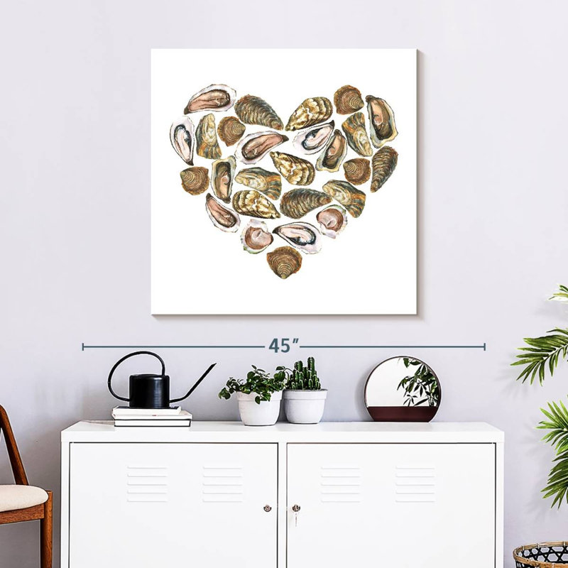 Brampt Heart Oysters, 30" H x 30" W