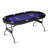 Raychee 71" Folding Poker Table Sturdy Structure With Comfortable Armrests & Cup Holders 