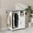 Ironing Cart With Rolling Ironing Board, Multipurpose Ironing Cabinet With Wheels, Compact Ironing Solution For Laundry Room, Bedroom,Cloakroom-White