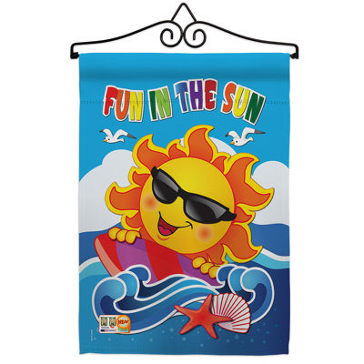 Double Sided 18.5'' H x 13'' W Polyester Flag Set