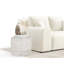 Two-seater square arms loveseat sofa-1401887435