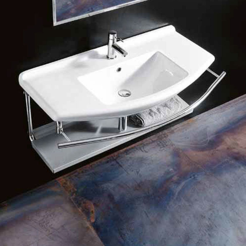 Topazio 43.3'' L Bathroom Sink