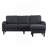 Knock Down 3-Seat Combo Sofa With Storage Ottoman  For Living Room Apartment  Bedroom And Compact Room, Upholstered Sectional Couch, L Shaped  Bench With A Footrest, A Individual Sto-939469396