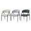 Chaises de salle à manger rembourrées confortables avec des pieds en métal robustes, un ensemble de deux pour rehausser votre expérience culinaire
