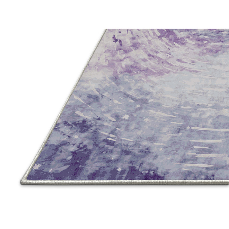Tapis blanc soyeux et moelleux, Carré 5 pi