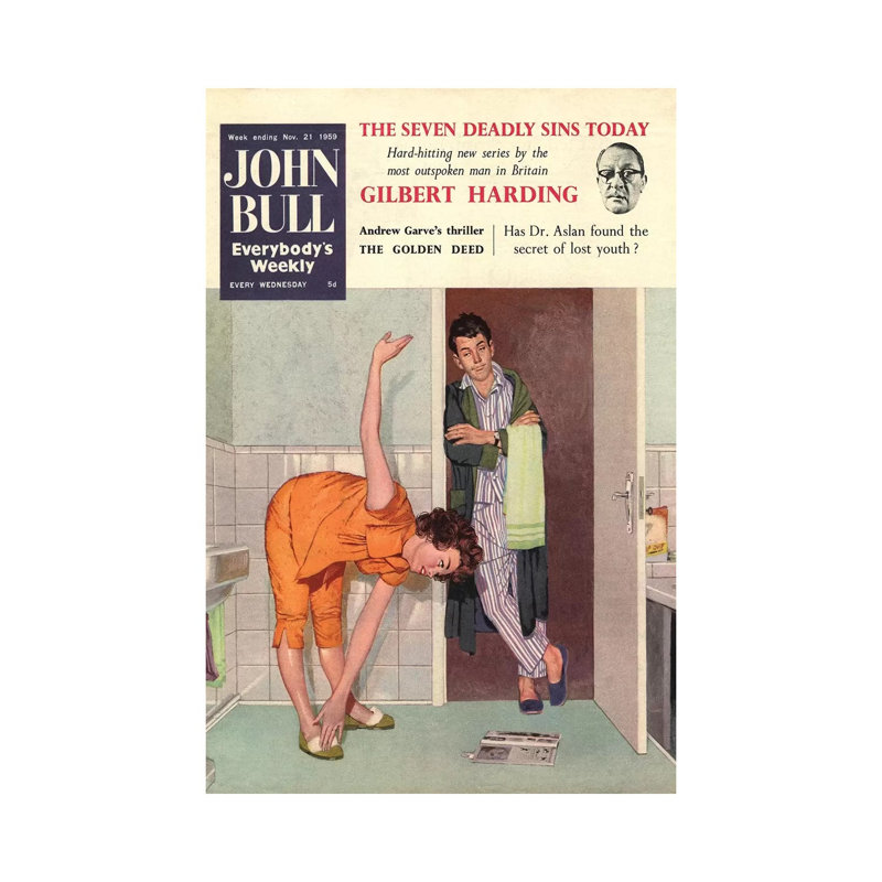 1950 John Bull Magazine Cover by The Advertising Archives - Gallery-Wrapped Canvas Giclée on Canvas, Canvas