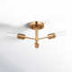 Leto 3 Light Semi Flush Mount