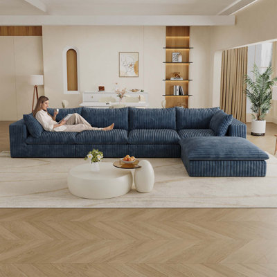 Cloud Sofa With Corduroy Fabric, Deep Seat, And Removable Cushions For Ultimate Comfort And Versatility
