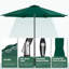 Parasol 11 pi Ptio avec inclinaison automatique, 8 nervures robustes, mât en aluminium-769314413