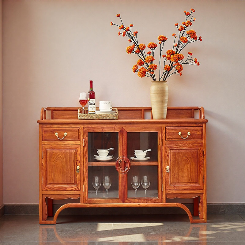 Nouveau cabinet d'appoint multifonctionnel de style chinois, H 35,43 po x l 52,36 po x P 16,93 po