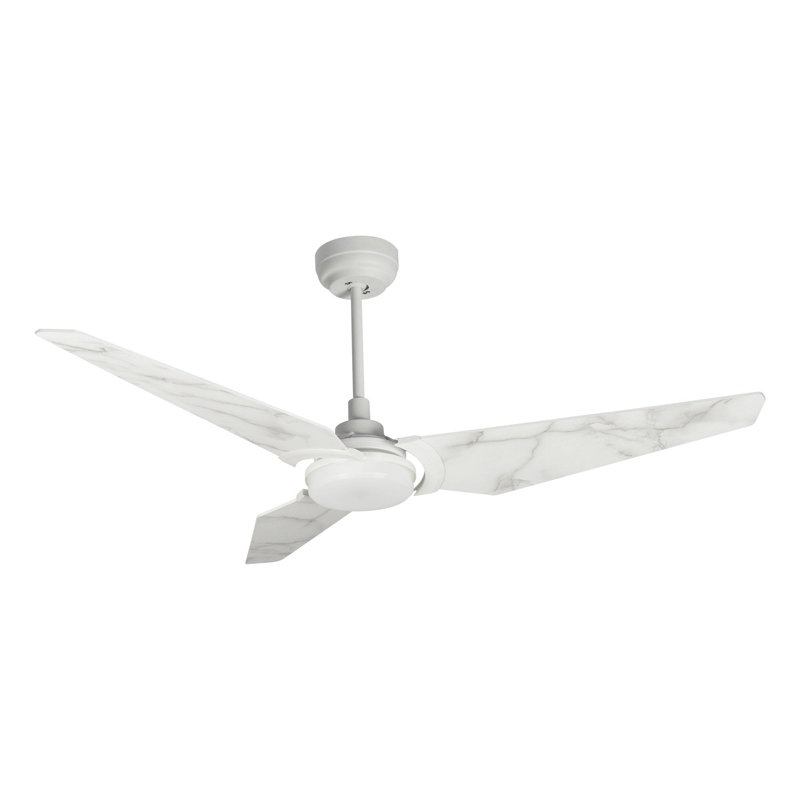 Ventilateur de plafond intelligent intérieur / extérieur Kaj, ensemble d'éclairage à DEL à intensité variable et télécommande, fonctionne avec l'assistant Google, Amazon Alexa et les raccourcis Siri.