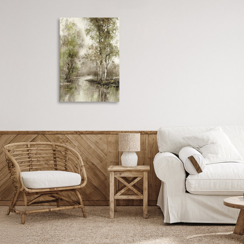 Impressionniste, impression sur toile, par T.C. Chiu, H 24 po x l 16 po