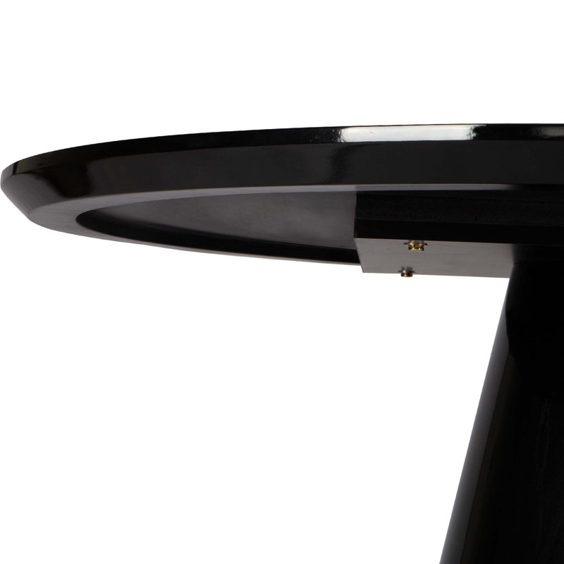 Table de salle à manger ronde moderne et ultrabrillante