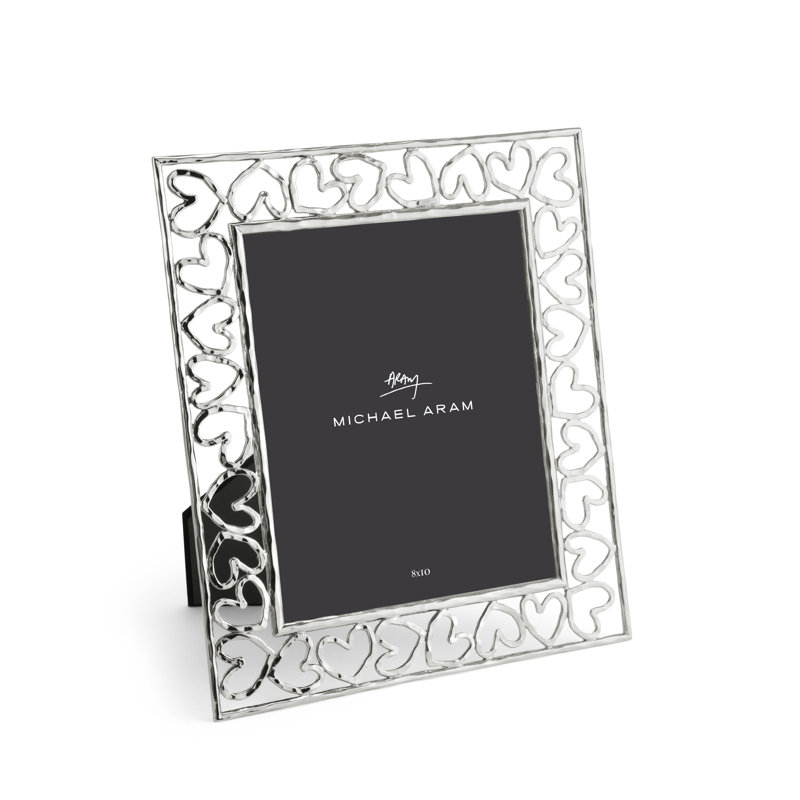 Heart Frame, Silver, 8" x 10"