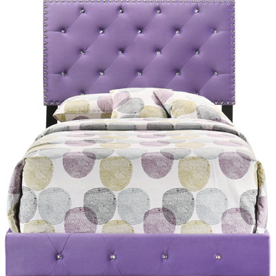 Charming Purple Twin Bed For Stylish Spaces (Bed)