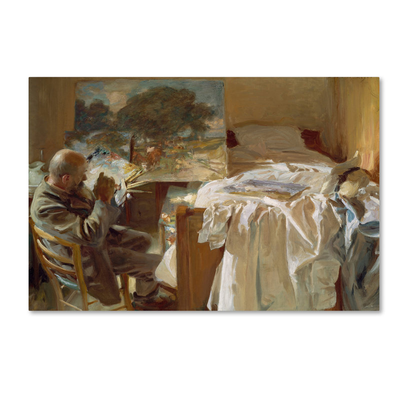 «An Artist In His Studio» par John Singer Sargent, reproduction sur toile tendue, 16 po x 24 po