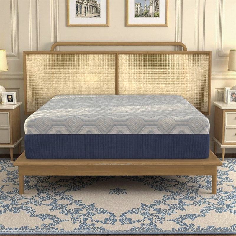 Matelas hybride en mousse à mémoire de forme de qualité supérieure de 12 pouces - Très grand lit californien avec support à ressort d'un bord à l'autre et confort soulageant la pression