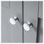 Meuble-lavabo autoportant de 72 po de style Shaker en gris, fabrication en panneau de fibres à densité moyenne avec certification EPA-130144850-130144853
