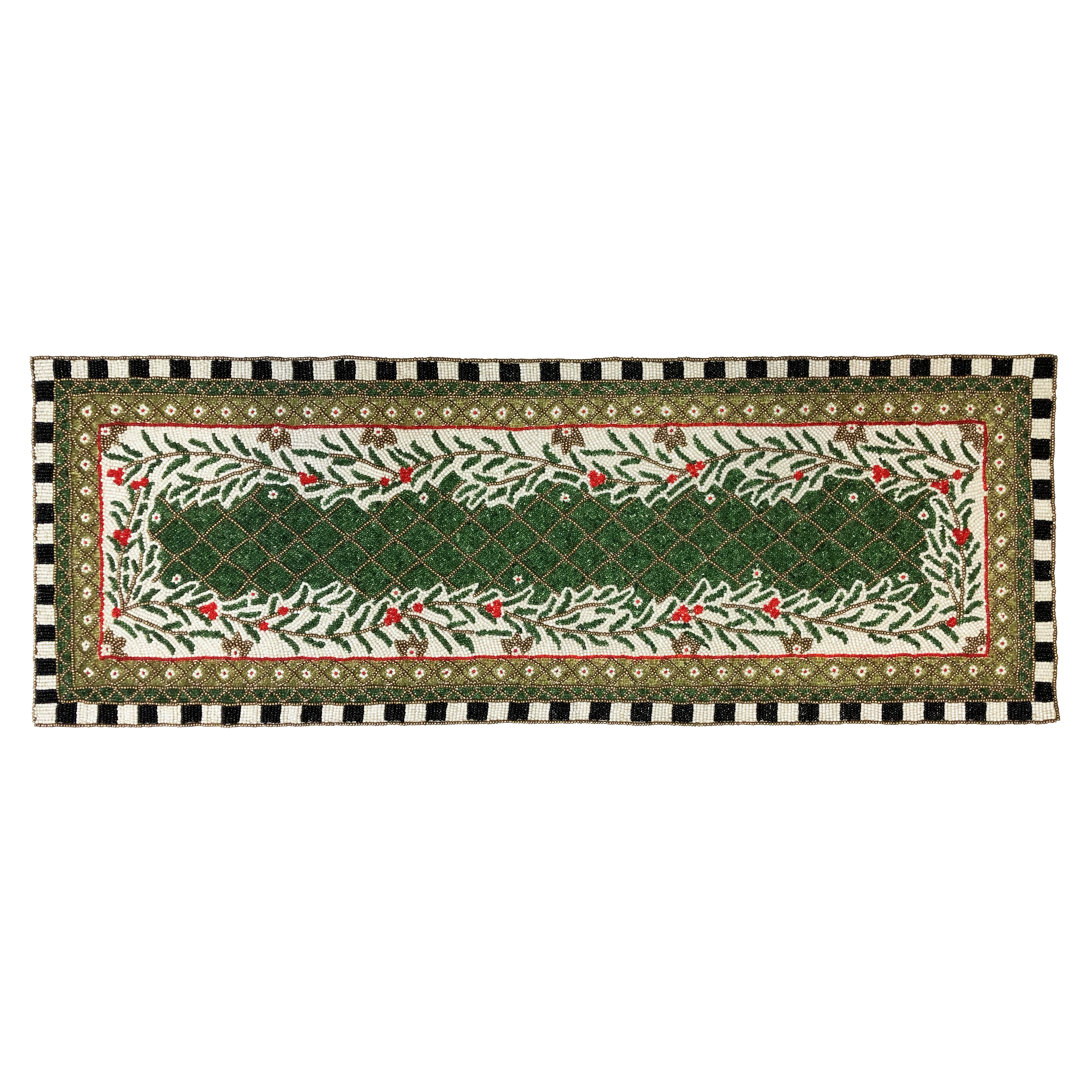 Ison Mosaic Forest Beaded Table Runner The Holiday Aisle®